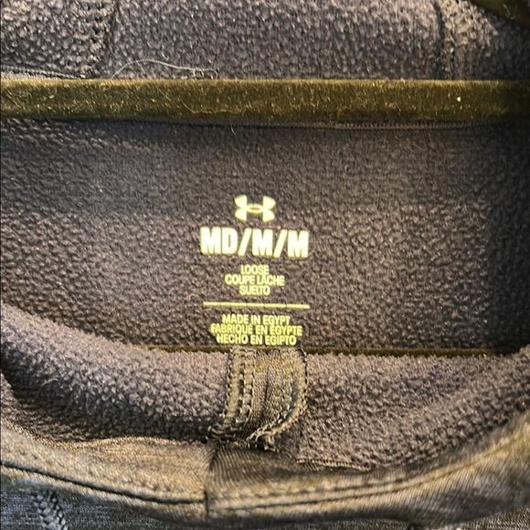 Under Armour Blue Hoody Sweatshirt Hoodie Relaxed Fit - Picture 2 of 3